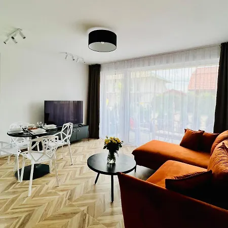 公寓 Sunbaltic Premium Ustka, Przy Lesie, Dwa Tarasy, Klimatyzacja, Parking 乌斯特卡